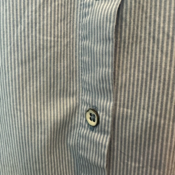 Desigual Blue Long Striped Floral Tunic S  EUC embroidery - Picture 4 of 10